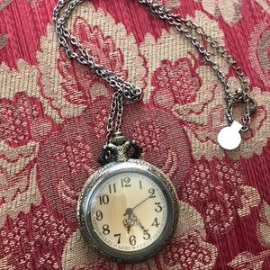 Vintage clock necklace